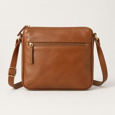 Bolsa Transversal Couro Nobre Caramelo